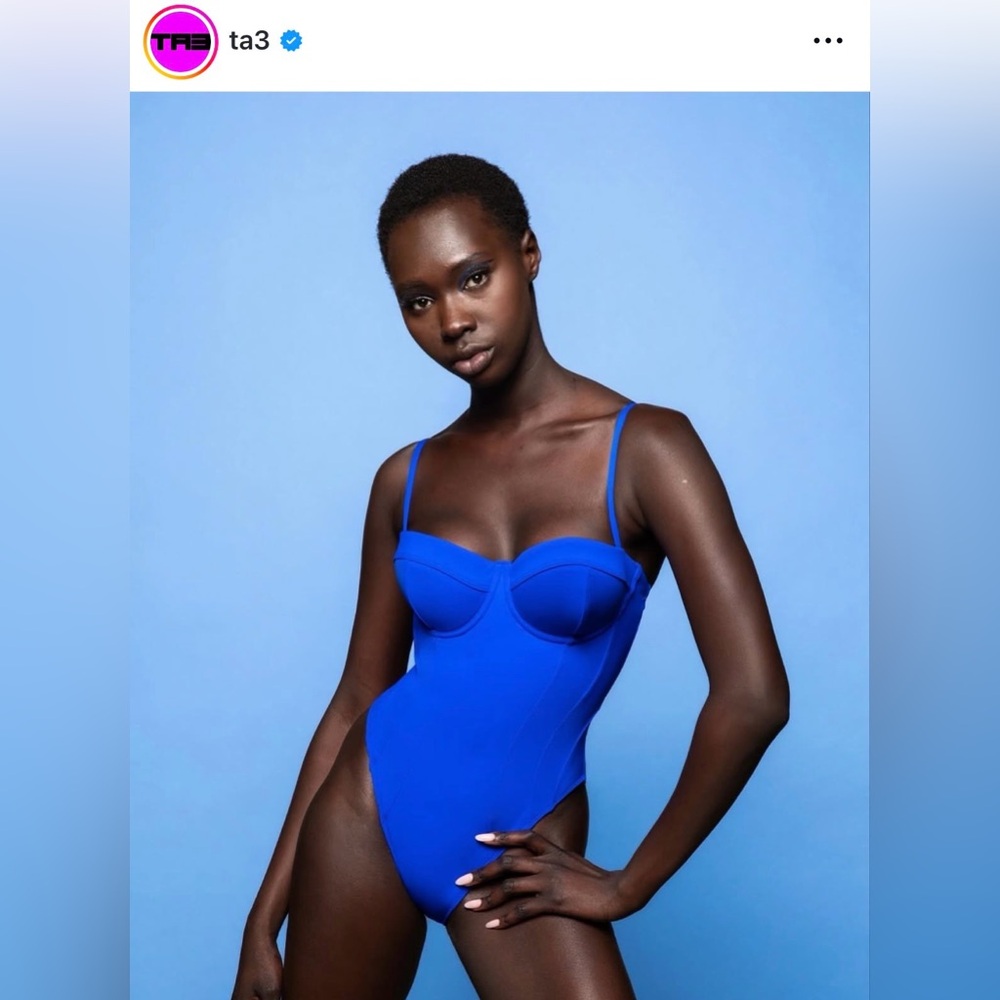 NWT- T3 sapphire blue pushy swimsuit XS reg/long